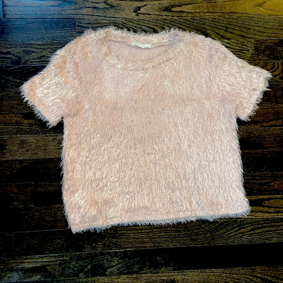 Zara Sweaters - Zara Trafaluc Fluffy Dusty Light Pink Sweater Size Medium.